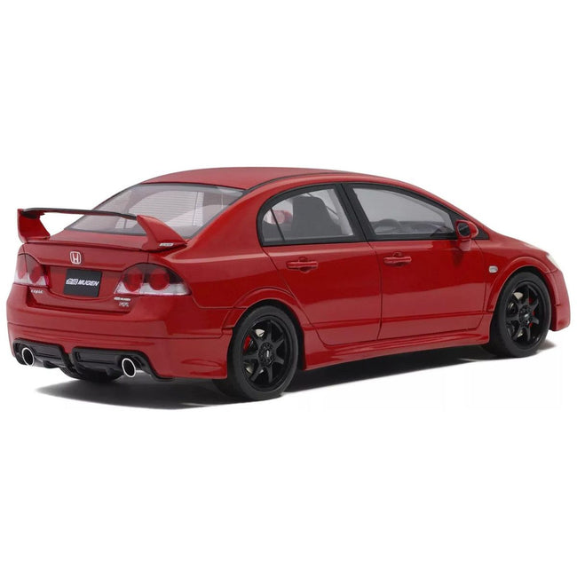 2008 Honda Civic Mugen RR (FD2) RHD (Right Hand Drive) Milano Red Limited Edition to 3000 pieces Worldwide 1/18 Model Car by Otto Mobile-Otto Mobile-ModelCars.com