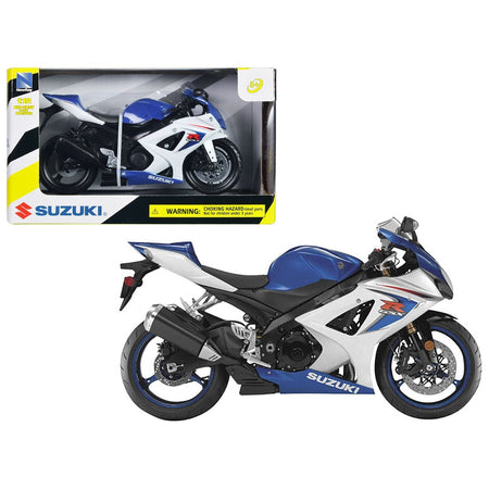 2008 Suzuki GSX - R1000 Blue Bike Motorcycle 1/12 by New Ray - New Ray - ModelCars.com
