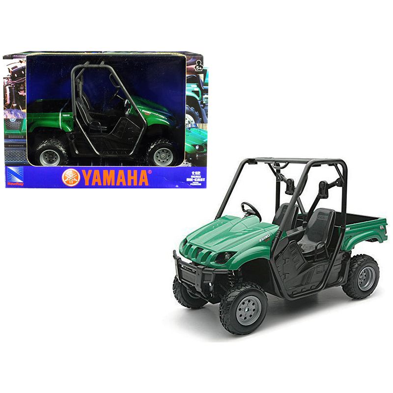 2008 Yamaha Rhino 700 F1 4x4 Off Road ATV Green 1/12 Diecast Model by New Ray - New Ray - ModelCars.com