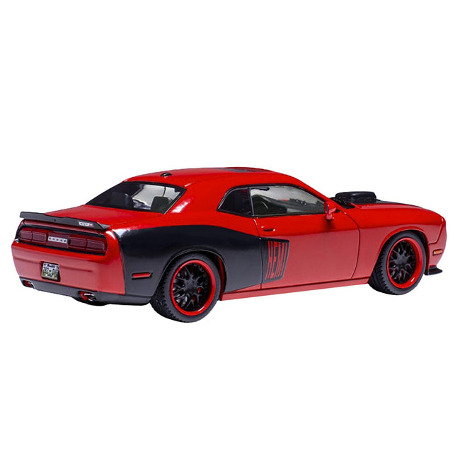 2009 Dodge Challenger SRT8 Red with Black Accents 1/43 Diecast Model by IXO Models-IXO-ModelCars.com