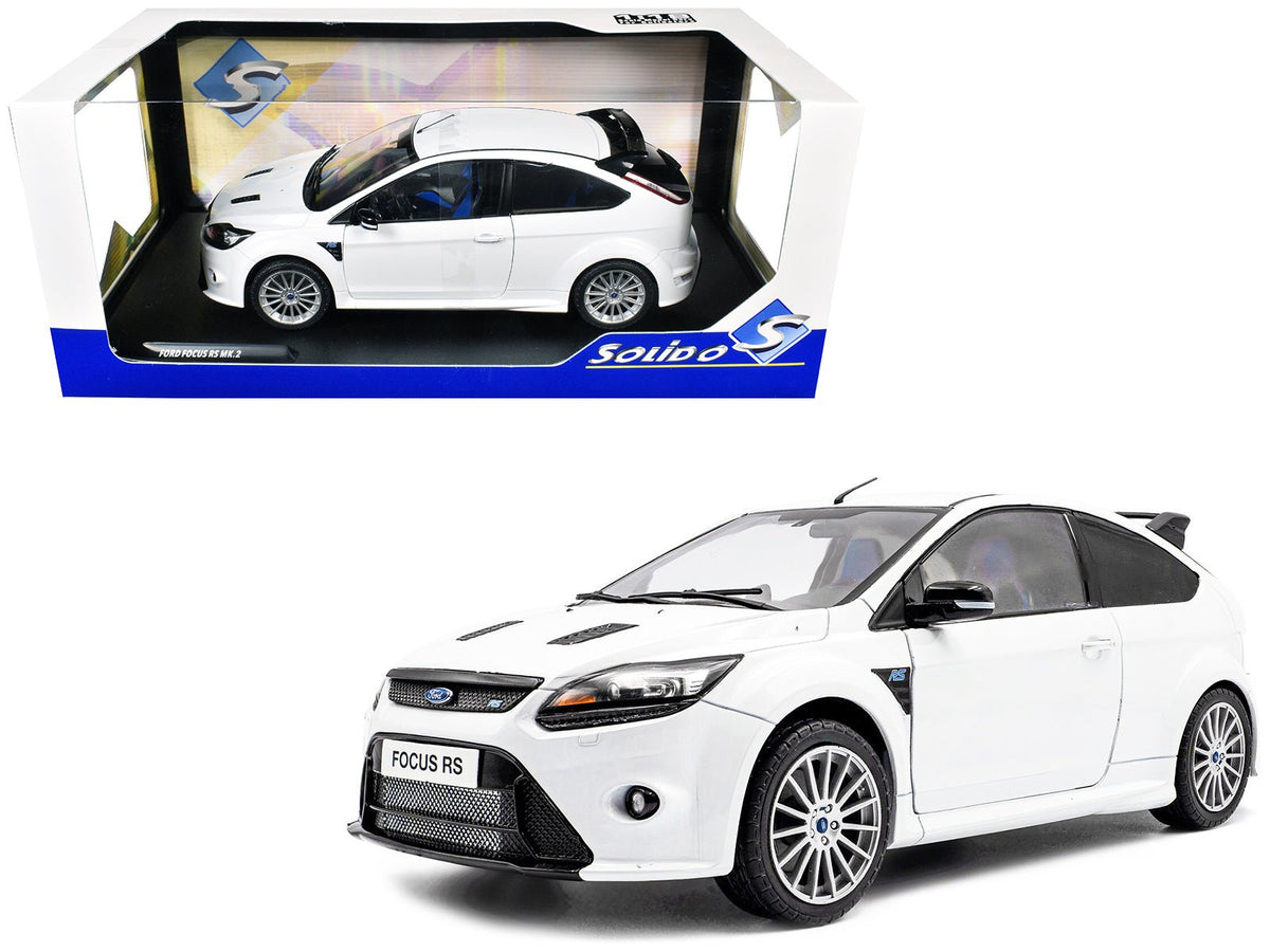2009 Ford Focus RS MK2 Frozen White 1/18 Diecast Model Car by Solido-Solido-ModelCars.com