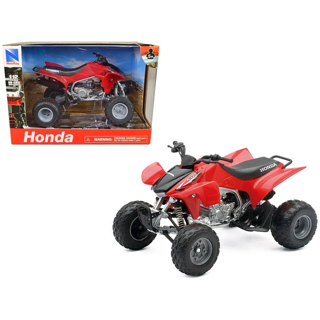 2009 Honda TRX 450R ATV Red 1/12 Diecast Motorcycle Model by New Ray - New Ray - ModelCars.com