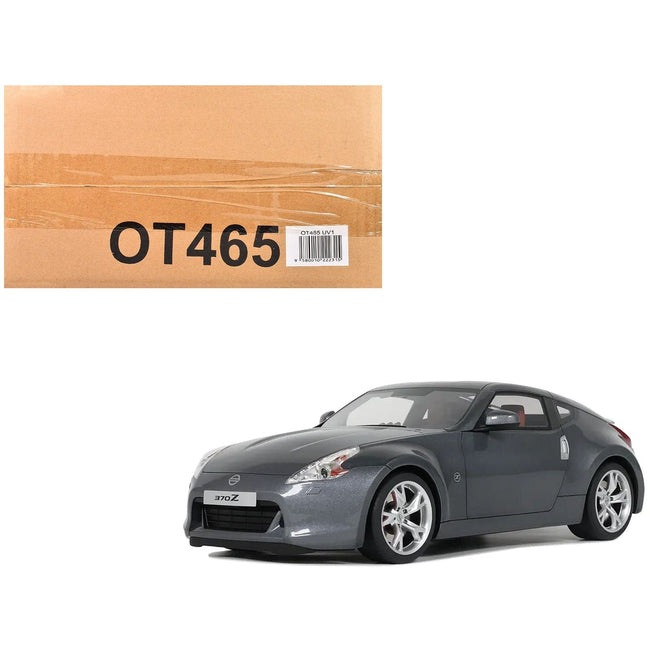 2009 Nissan 370Z Gun Gray Metallic Limited Edition to 2000 pieces Worldwide 1/18 Model Car by Otto Mobile-Otto Mobile-ModelCars.com