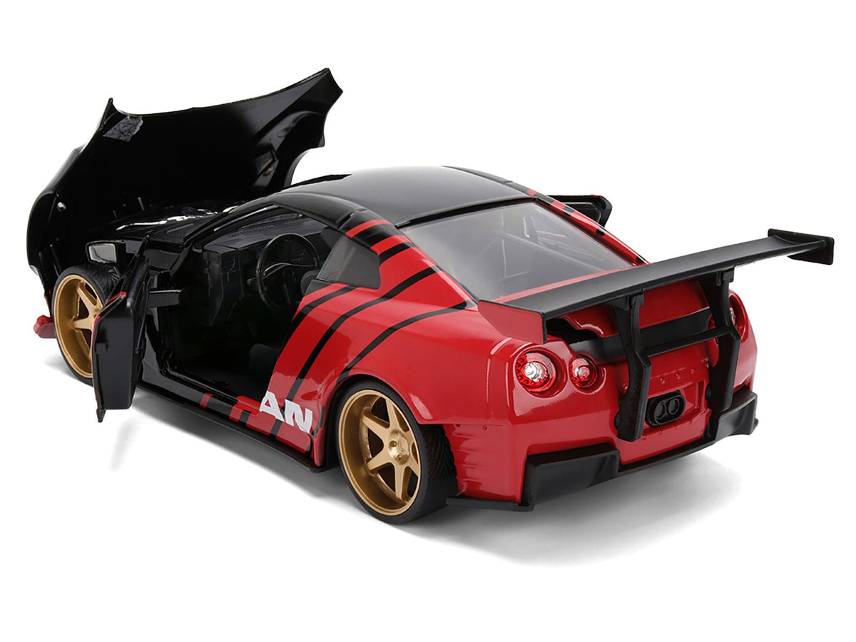 2009 Nissan GT-R (R35) Ben Sopra "Advan" Black and Red "JDM Tuners" Series 1/24 Diecast Model Car by Jada-Jada-ModelCars.com