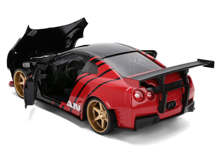 2009 Nissan GT-R (R35) Ben Sopra "Advan" Black and Red "JDM Tuners" Series 1/24 Diecast Model Car by Jada-Jada-ModelCars.com