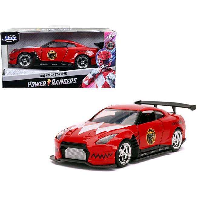 2009 Nissan GT-R (R35) Red Red Ranger's "Power Rangers" 1/32 Diecast Model Car by Jada-Jada-ModelCars.com