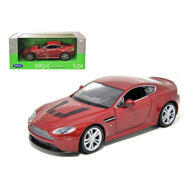 2010 Aston Martin V12 Vantage Red 1/24 Diecast Model Car by Welly - Welly - ModelCars.com