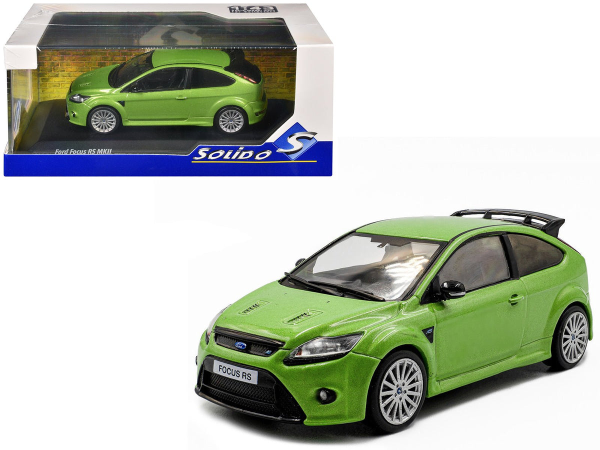 2010 Ford Focus MKII RS Ultimate Green Metallic 1/43 Diecast Model Car by Solido-Solido-ModelCars.com