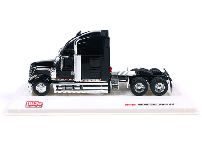 2010 International Lonestar Truck Tractor Black 1/64 Diecast Model by IXO Models-IXO-ModelCars.com