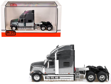 2010 International Lonestar Truck Tractor Gray and Light Gray Two-Tone 1/64 Diecast Model by IXO Models-IXO-ModelCars.com