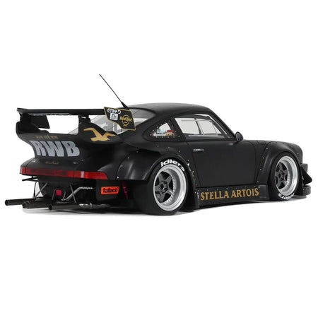 2010 Porsche RWB 964 "Stella Artois" Matt Black 1/18 Model Car by GT Spirit-GT Spirit-ModelCars.com