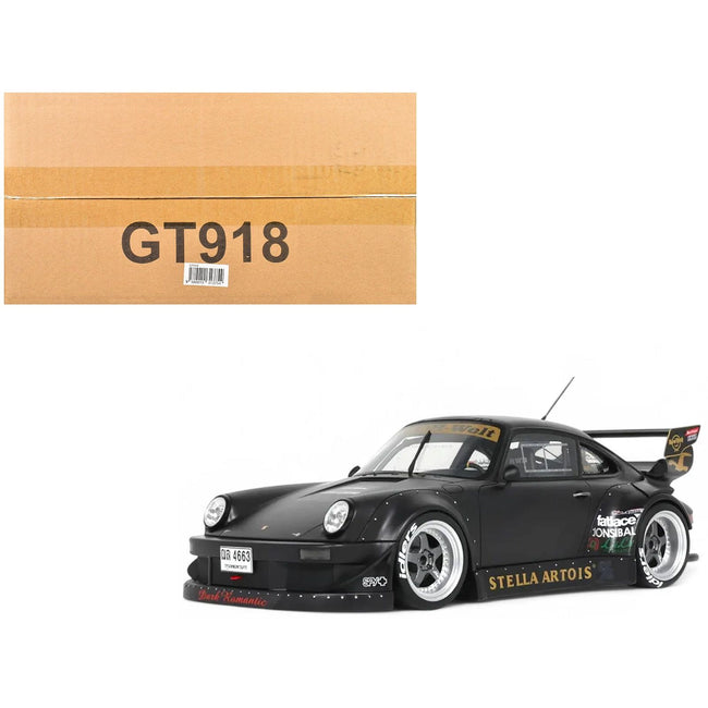 2010 Porsche RWB 964 "Stella Artois" Matt Black 1/18 Model Car by GT Spirit - GT Spirit - ModelCars.com