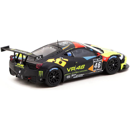 2011 Ferrari 458 Italia GT3 46 Valentino Rossi - Alessio Salucci - Andrea Ceccato "Blancpain Endurance Series - Nurburgring" (2012) "Hobby64" Series 1/64 Diecast Model Car by Tarmac Works - Tarmac Works - ModelCars.com