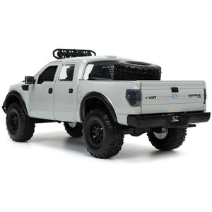 2011 Ford F-150 SVT Raptor Pickup Truck Light Gray with Extra Wheels "Just Trucks" Series 1/24 Diecast Model Car by Jada