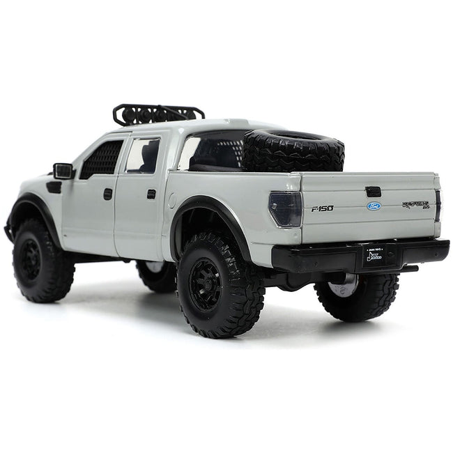 2011 Ford F - 150 SVT Raptor Pickup Truck Light Gray with Extra Wheels "Just Trucks" Series 1/24 Diecast Model Car by Jada - Jada - ModelCars.com
