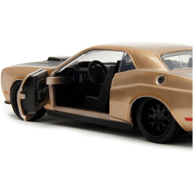 2012 Dodge Challenger SRT8 Gold Metallic with Black Hood "Pink Slips" Series 1/32 Diecast Model Car by Jada - Jada - ModelCars.com