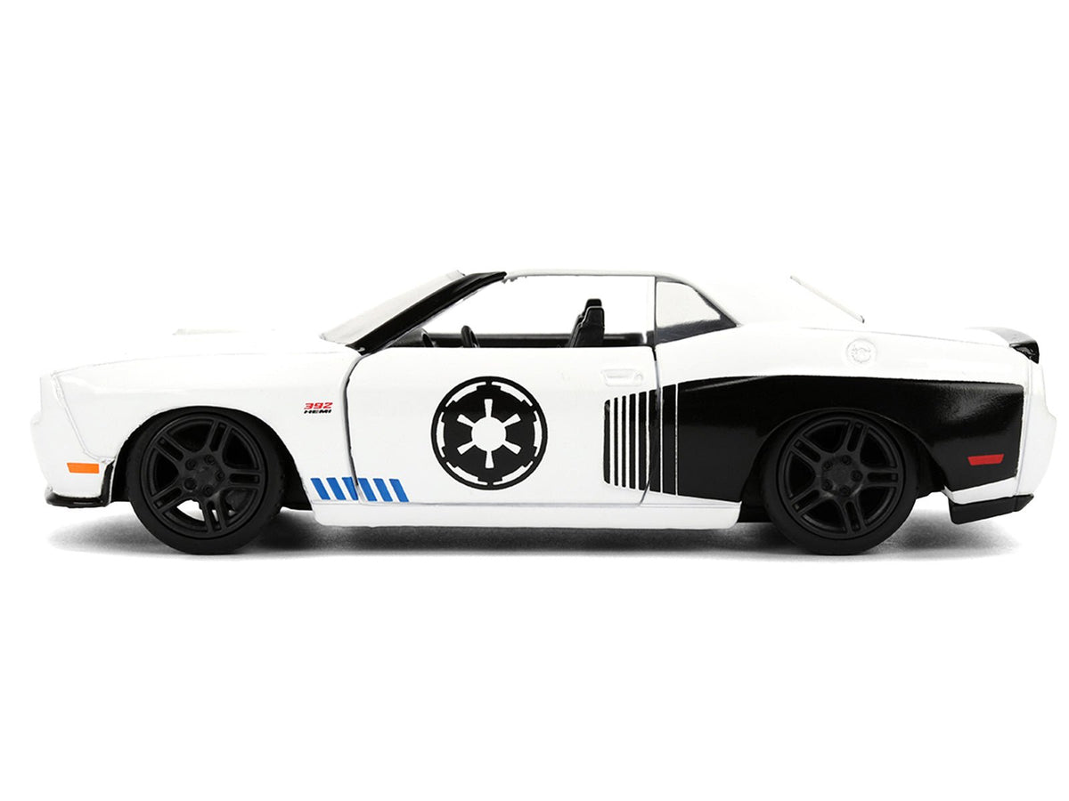 2012 Dodge Challenger SRT8 "Stormtrooper" Livery White with Graphics "Star Wars" Franchise "Hollywood Rides" Series 1/32 Diecast Model Car by Jada-Jada-ModelCars.com