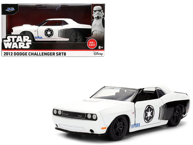 2012 Dodge Challenger SRT8 "Stormtrooper" Livery White with Graphics "Star Wars" Franchise "Hollywood Rides" Series 1/32 Diecast Model Car by Jada-Jada-ModelCars.com