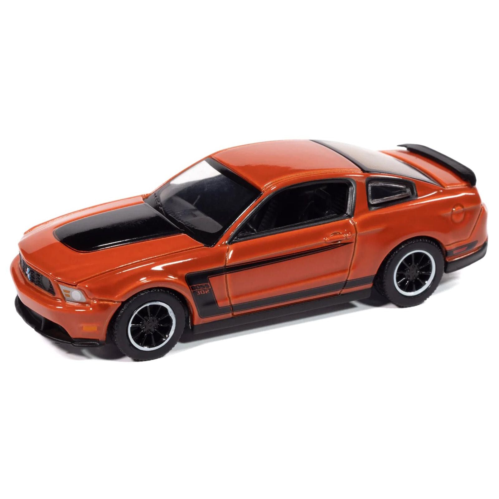 2012 Ford Mustang Boss 302 Competition Orange with Black Accents "Modern Muscle" Series 1/64 Diecast Model Car by Auto World - Autoworld - ModelCars.com