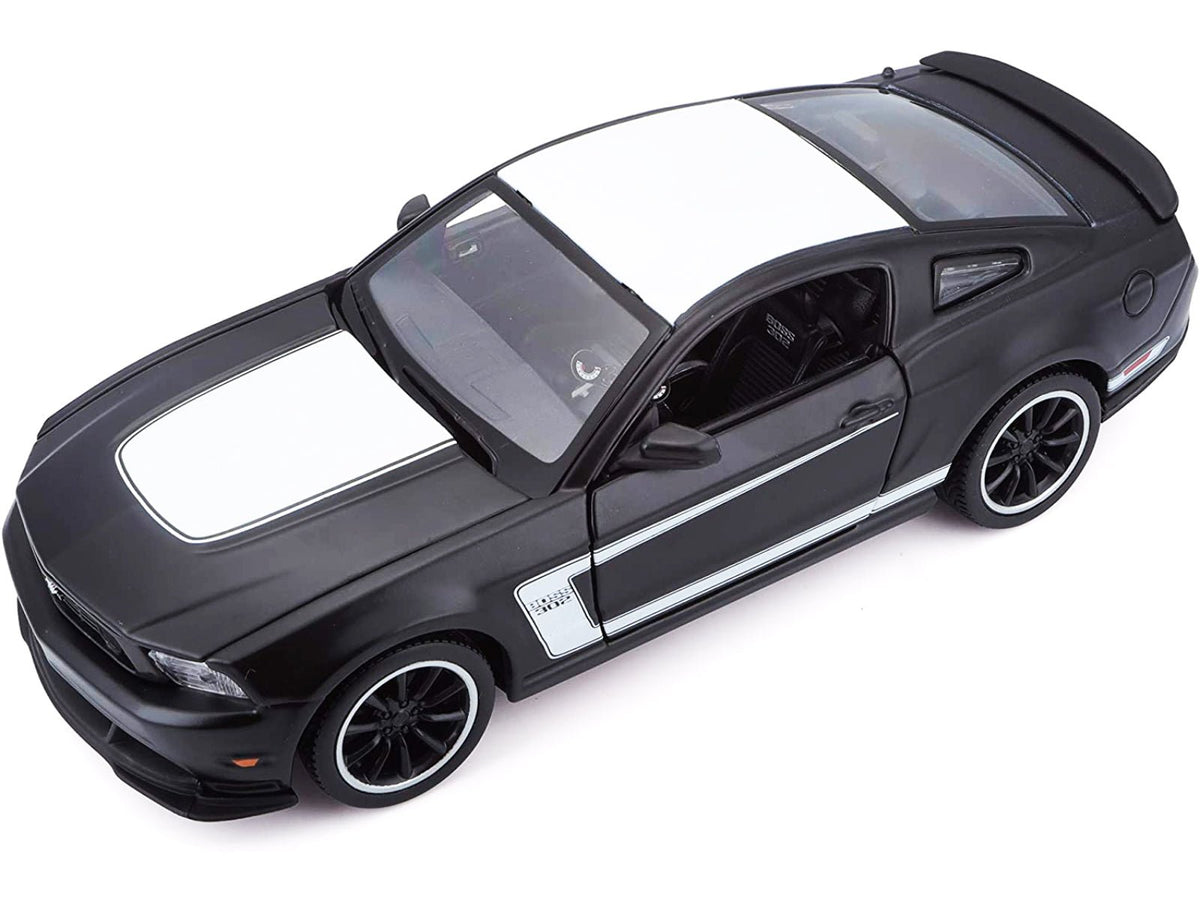 2012 Ford Mustang Boss 302 Orange and Black 1/24 Diecast Model Car by Maisto-Maisto-ModelCars.com