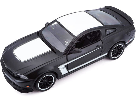 2012 Ford Mustang Boss 302 Orange and Black 1/24 Diecast Model Car by Maisto-Maisto-ModelCars.com