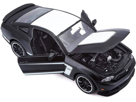 2012 Ford Mustang Boss 302 Orange and Black 1/24 Diecast Model Car by Maisto-Maisto-ModelCars.com