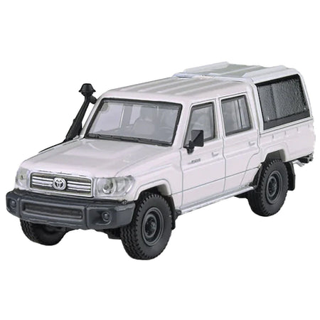 2012 Toyota Land Cruiser LC 79 French Vanilla White with Canopy 1/64 Diecast Model Car by Paragon Models-Paragon-ModelCars.com