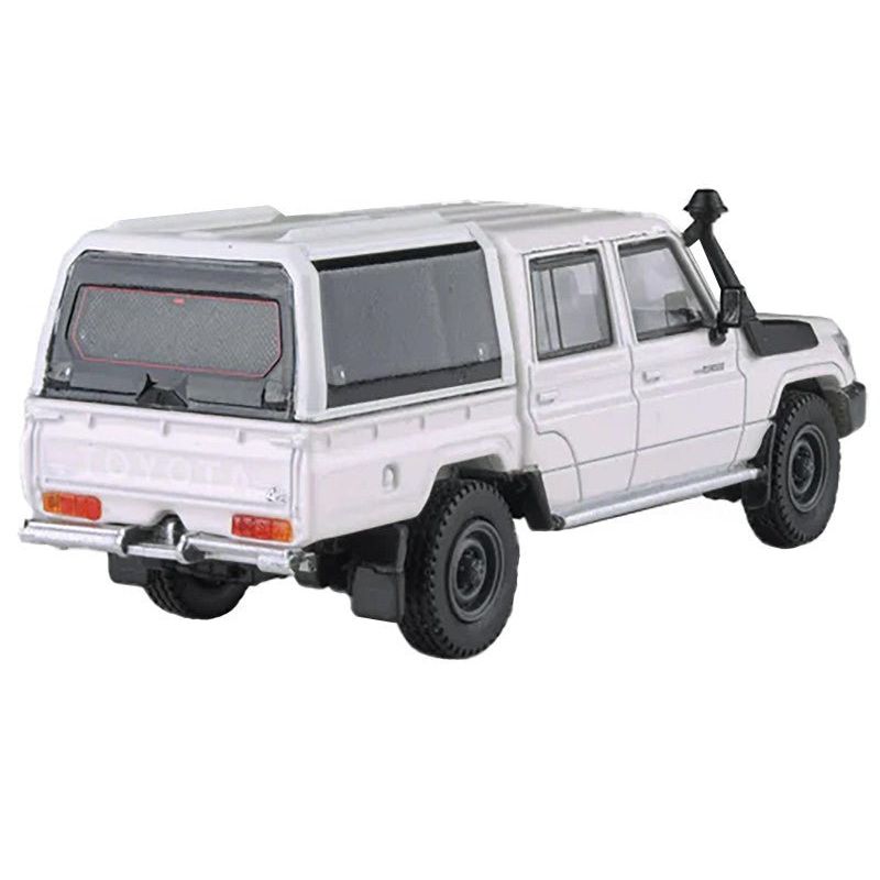 2012 Toyota Land Cruiser LC 79 French Vanilla White with Canopy 1/64 Diecast Model Car by Paragon Models - Paragon - ModelCars.com