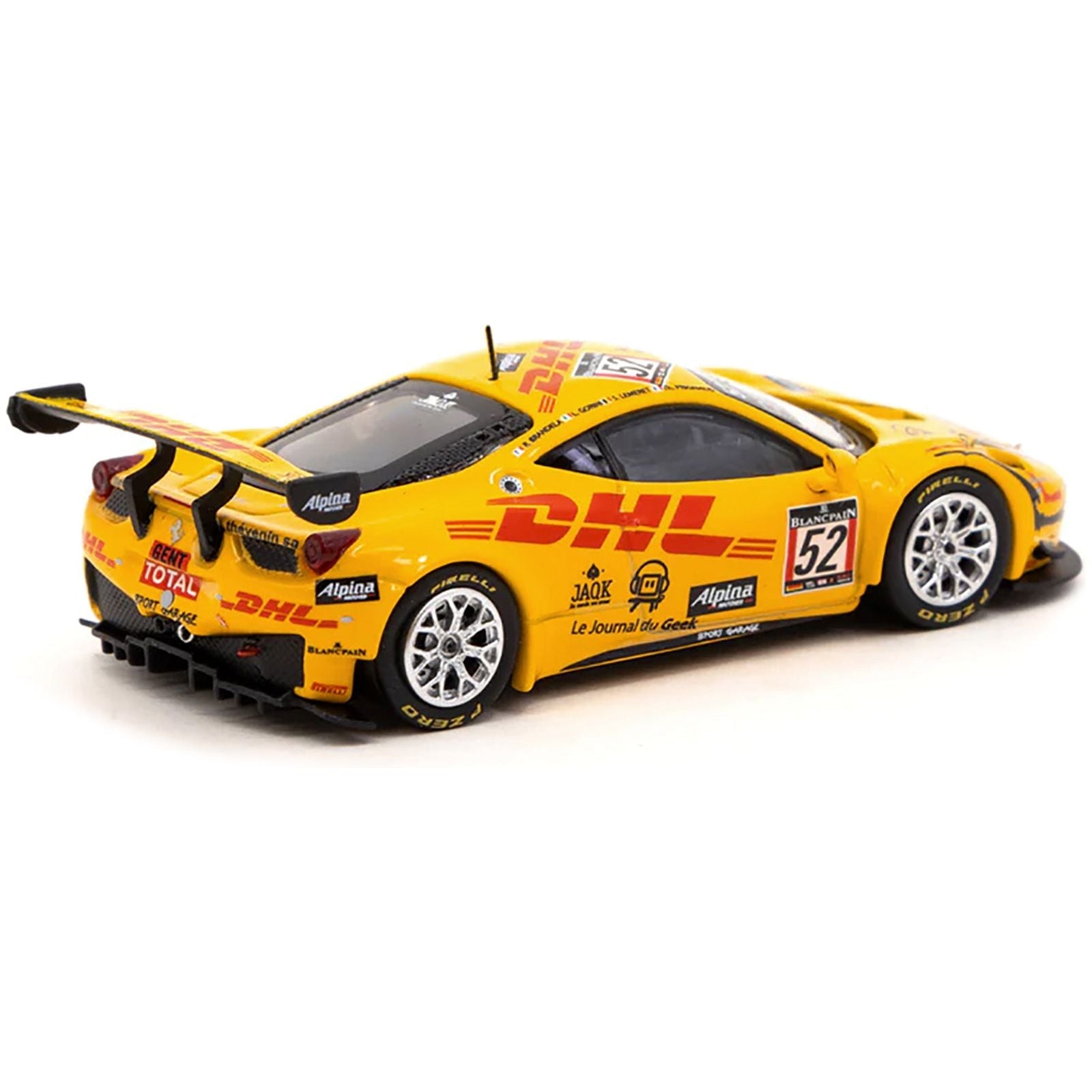 2013 Ferrari 458 Italia GT3 52 Leonardo Gorinni - Stephane Lemeret - Thierry Prignaud - Romain Brandela "24 Hours of Spa" (2013) "Hobby64" Series 1/64 Diecast Model Car by Tarmac Works - Tarmac Works - ModelCars.com