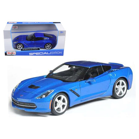 2014 Chevrolet Corvette C7 Coupe Blue 1/24 Diecast Model Car by Maisto-Maisto-ModelCars.com