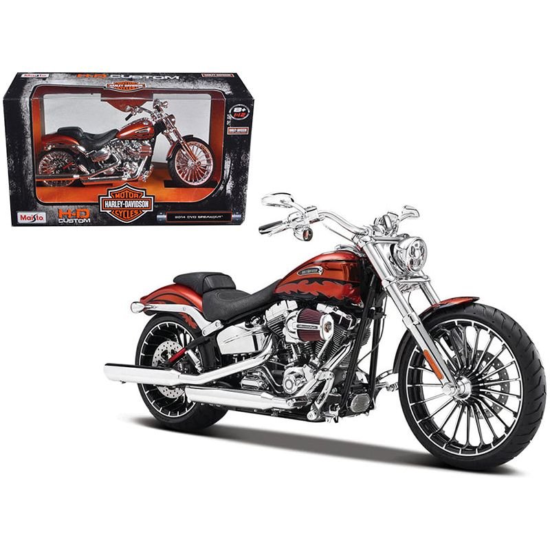 2014 Harley Davidson CVO Breakout Orange 1/12 Diecast Motorcycle Model by Maisto - Maisto - ModelCars.com