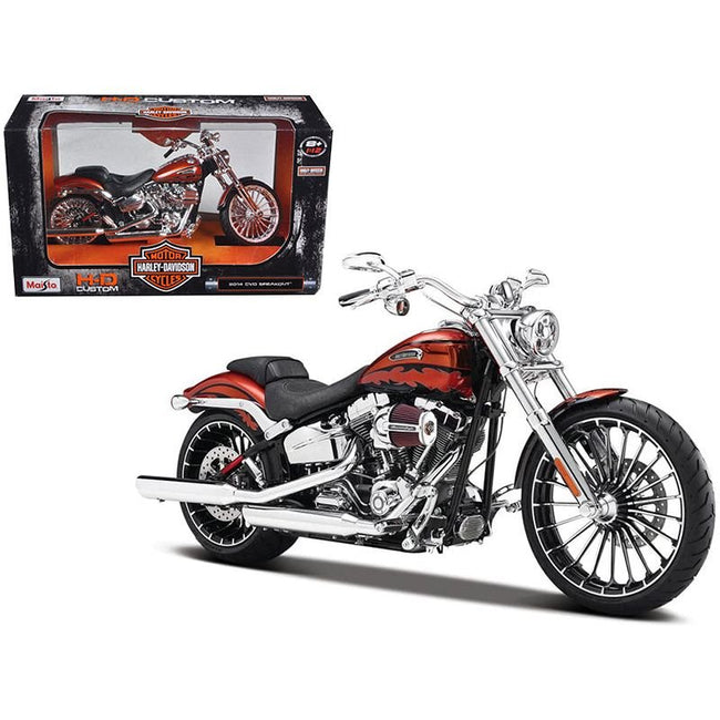 2014 Harley Davidson CVO Breakout Orange 1/12 Diecast Motorcycle Model by Maisto - Maisto - ModelCars.com