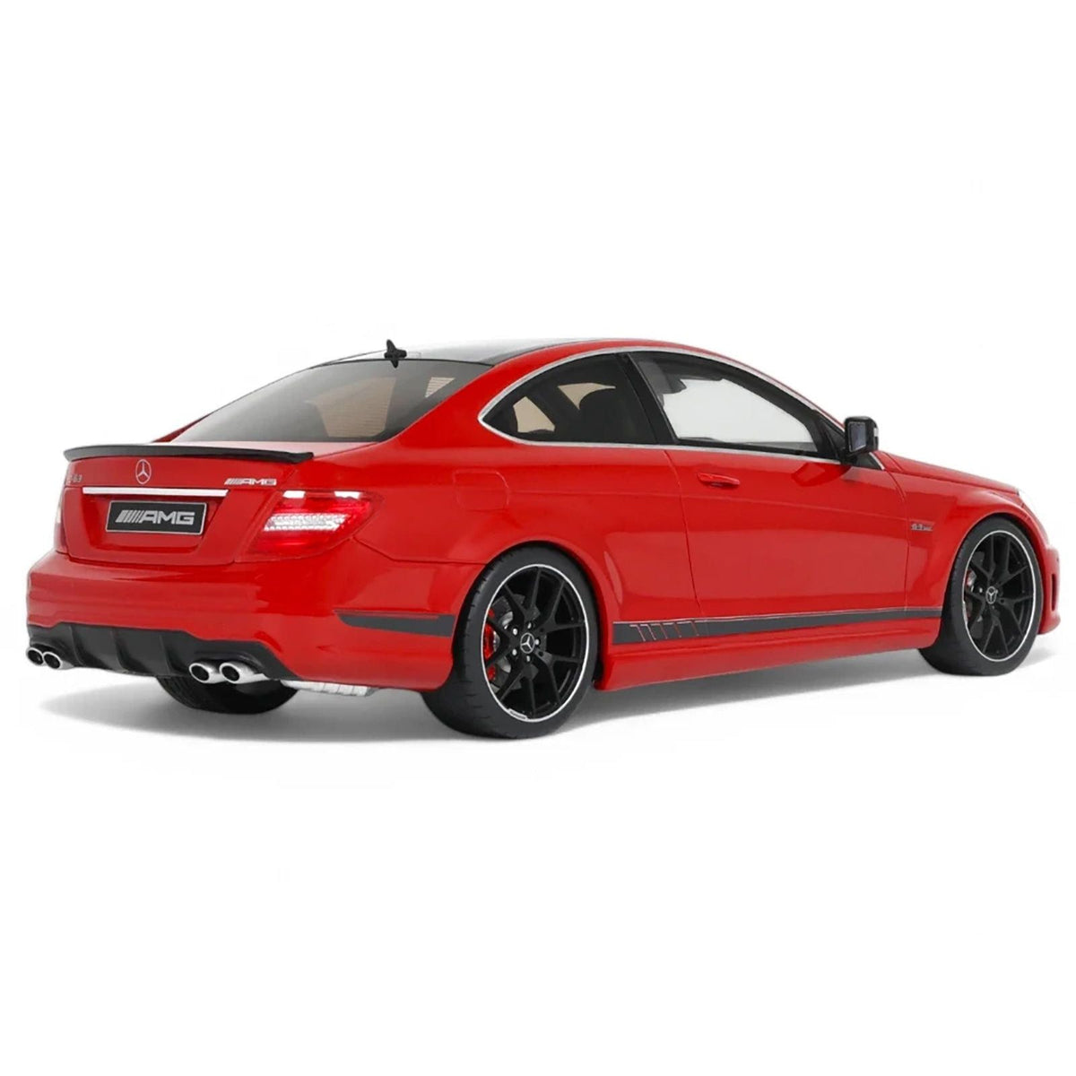 2014 Mercedes - Benz C63 AMG Red with Black Top 1/18 Model Car by GT Spirit - GT Spirit - ModelCars.com