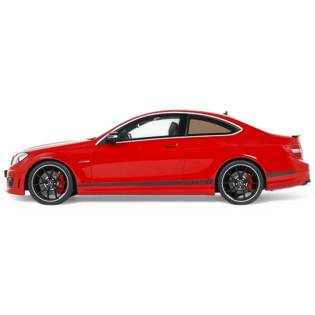 2014 Mercedes-Benz C63 AMG Red with Black Top 1/18 Model Car by GT Spirit-GT Spirit-ModelCars.com