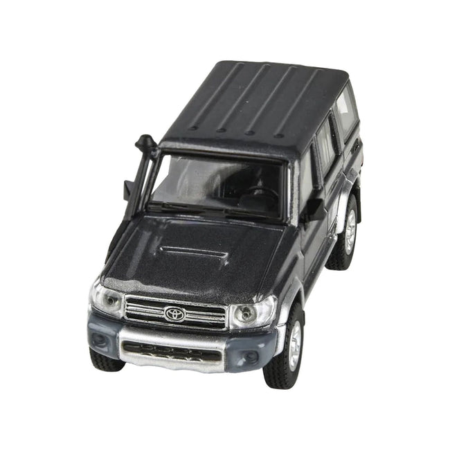 2014 Toyota Land Cruiser 76 Graphite Gray Metallic 1/64 Diecast Model Car by Paragon Models - Paragon - ModelCars.com