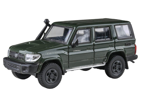 2014 Toyota Land Cruiser LC 76 Military Green 1/64 Diecast Model Car by Paragon Models-Paragon-ModelCars.com