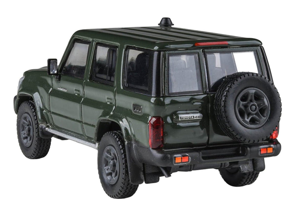 2014 Toyota Land Cruiser LC 76 Military Green 1/64 Diecast Model Car by Paragon Models-Paragon-ModelCars.com
