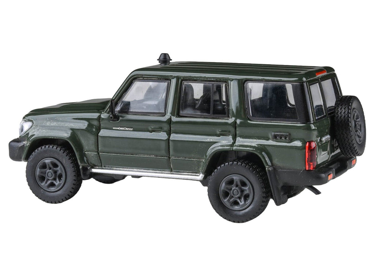 2014 Toyota Land Cruiser LC 76 Military Green 1/64 Diecast Model Car by Paragon Models-Paragon-ModelCars.com