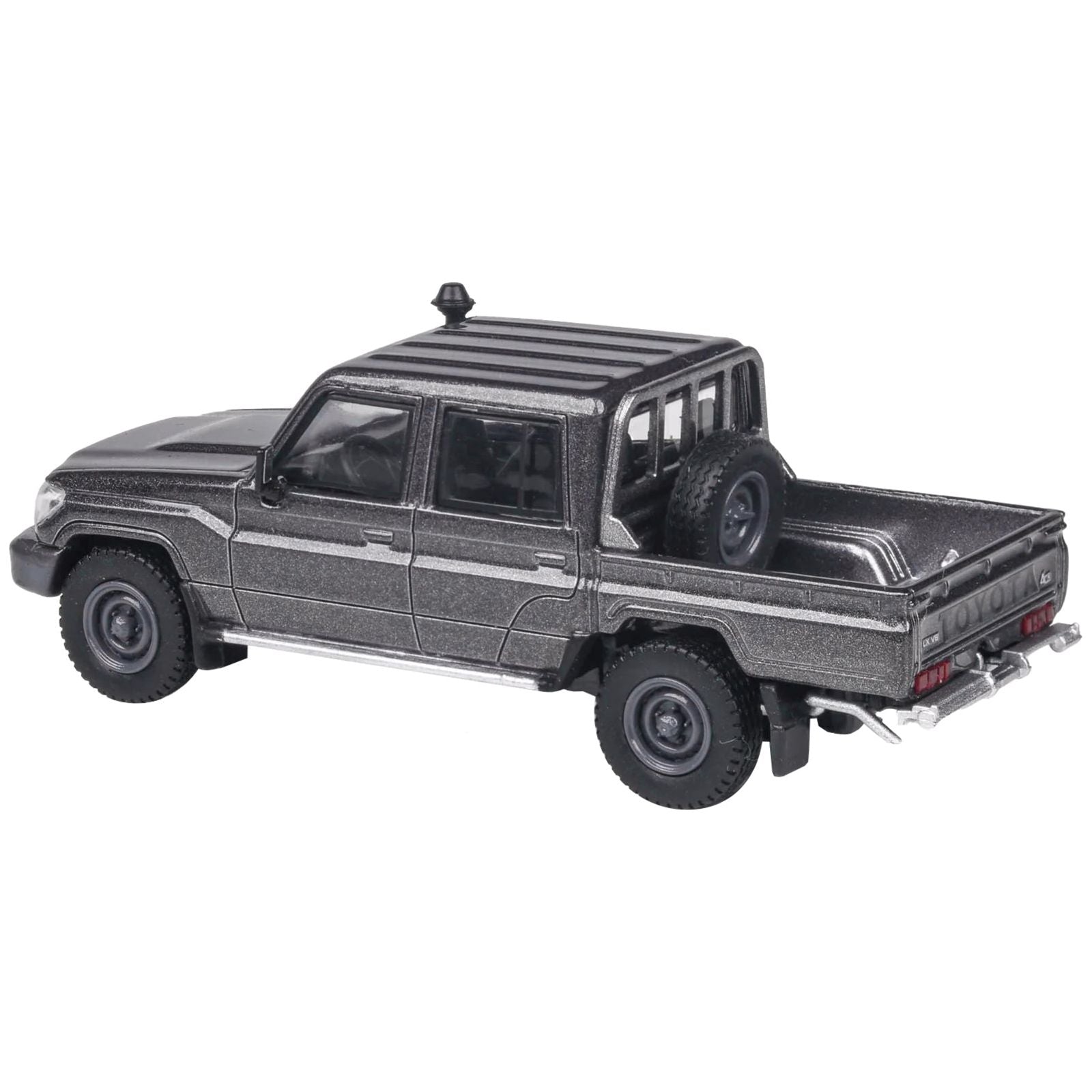 2014 Toyota Land Cruiser LC 79 Pickup Truck Graphite Gray Metallic 1/64 Diecast Model Car by Paragon Models - Paragon - ModelCars.com