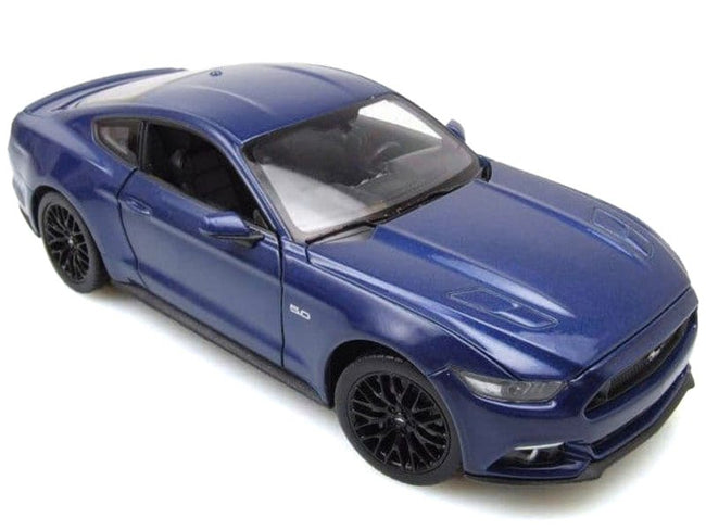 2015 Ford Mustang GT 5.0 Blue Metallic "NEX Models" Series 1/24 Diecast Model Car by Welly-Welly-ModelCars.com