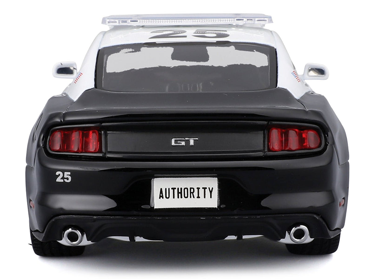 2015 Ford Mustang GT 5.0 "Police" Black and White "Authority" Series 1/24 Diecast Model Car by Maisto-Maisto-ModelCars.com