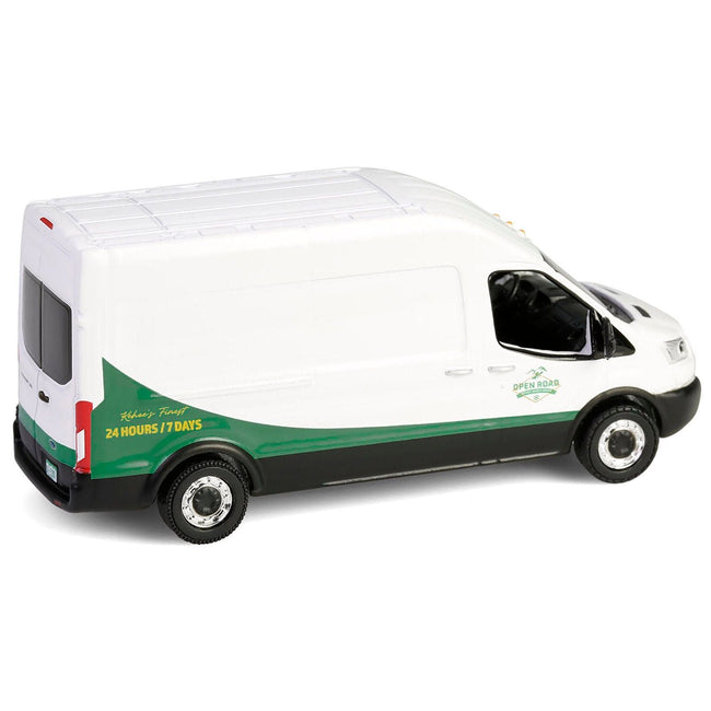 2015 Ford Transit Van White and Green "Cold Pursuit" (2019) Movie "Hollywood Series" Release 43 1/64 Diecast Model Car by Greenlight-Greenlight-ModelCars.com