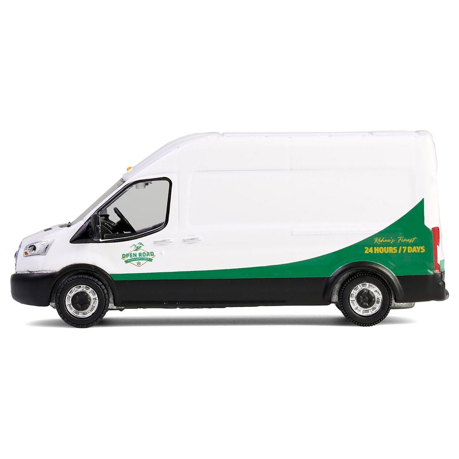 2015 Ford Transit Van White and Green "Cold Pursuit" (2019) Movie "Hollywood Series" Release 43 1/64 Diecast Model Car by Greenlight - Greenlight - ModelCars.com