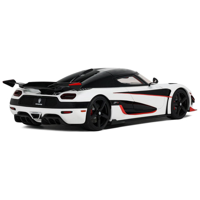2015 Koenigsegg Agera RS White and Black with Red Interior 1/18 Model Car by GT Spirit - GT Spirit - ModelCars.com