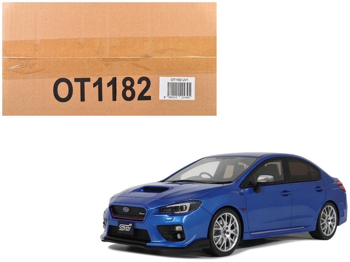 2015 Subaru WRX Sti S207 RHD (Right Hand Drive) Blue Pearl Metallic Limited Edition to 2000 pieces Worldwide 1/18 Model Car by Otto Mobile-Otto Mobile-ModelCars.com