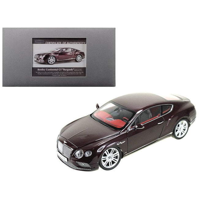 2016 Bentley Continental GT LHD Burgundy 1/18 Diecast Model Car by Paragon - Paragon - ModelCars.com