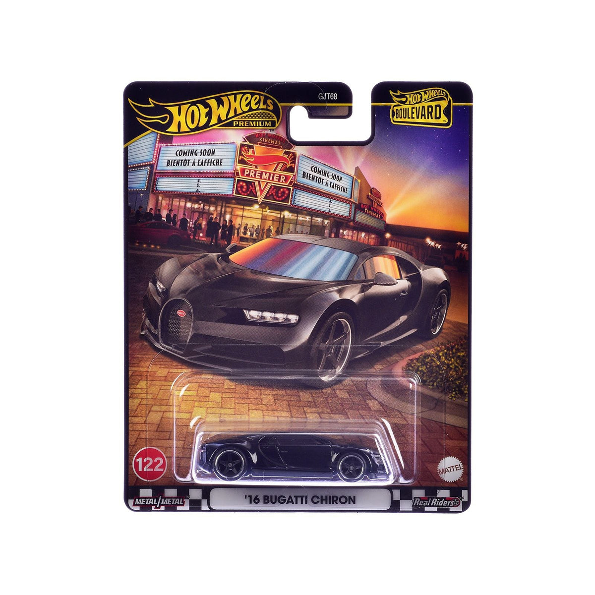 2016 Bugatti Chiron Black "Boulevard" Series Diecast Model Car by Hot Wheels-Hotwheels-ModelCars.com