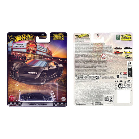 2016 Bugatti Chiron Black "Boulevard" Series Diecast Model Car by Hot Wheels-Hotwheels-ModelCars.com