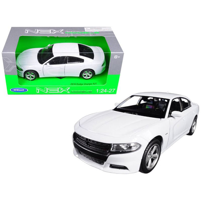 2016 Dodge Charger R/T White 1/24 - 1/27 Diecast Model Car by Welly - Welly - ModelCars.com