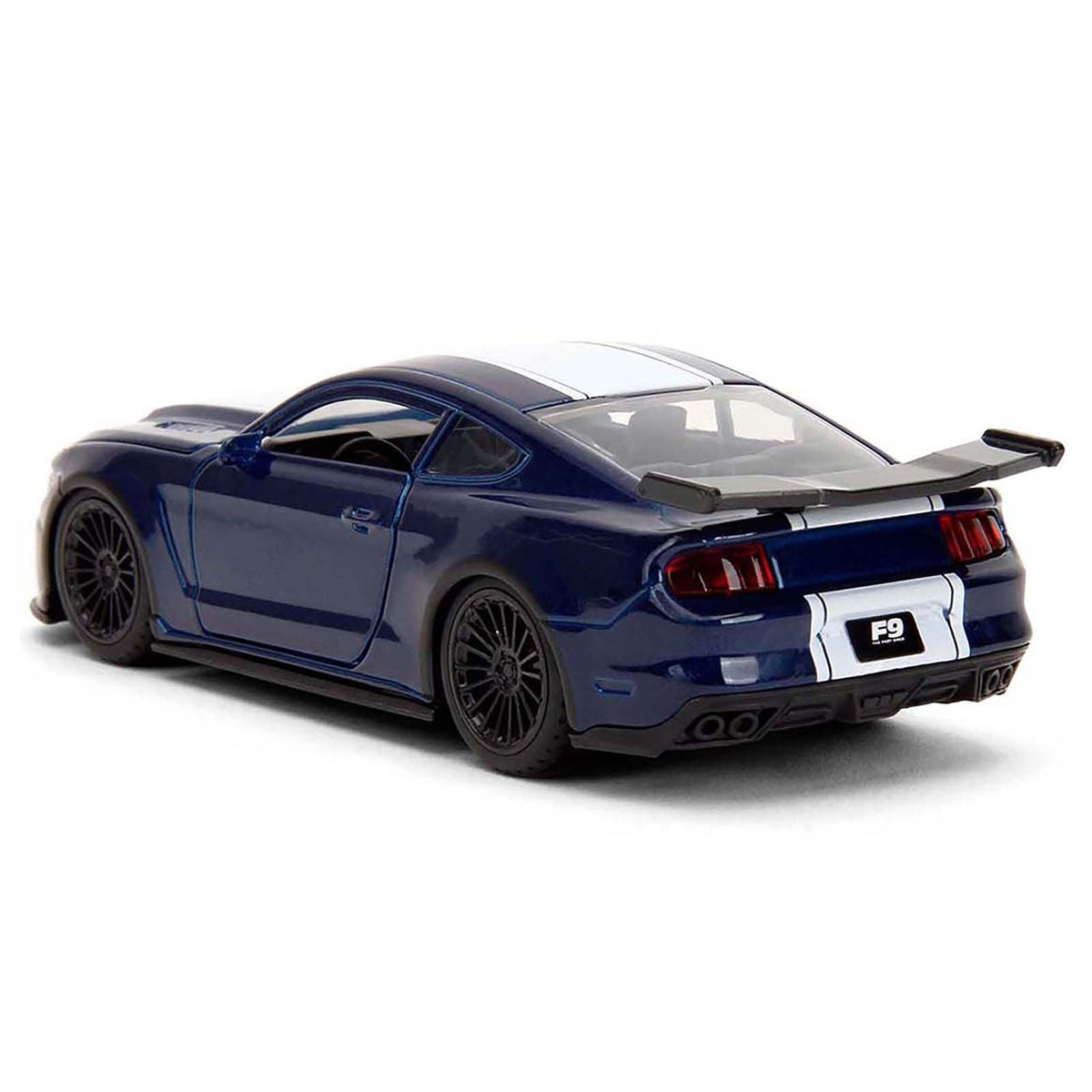 2016 Ford Mustang GT Dark Blue Metallic with White Stripe "F9" (2021) Movie "Fast & Furious" Series 1/32 Diecast Model Car by Jada-Jada-ModelCars.com